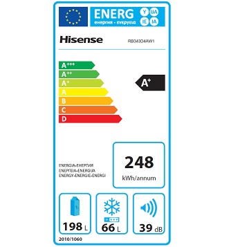 Hisense RB343D4AW1 spotřeba energie